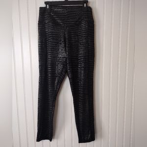 Pink by Victoria's secret crocodile print leggings medium